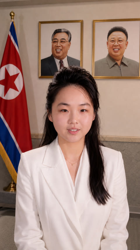 모션컨트롤에 사용하는 김주애 AI 패러디 인물 사진